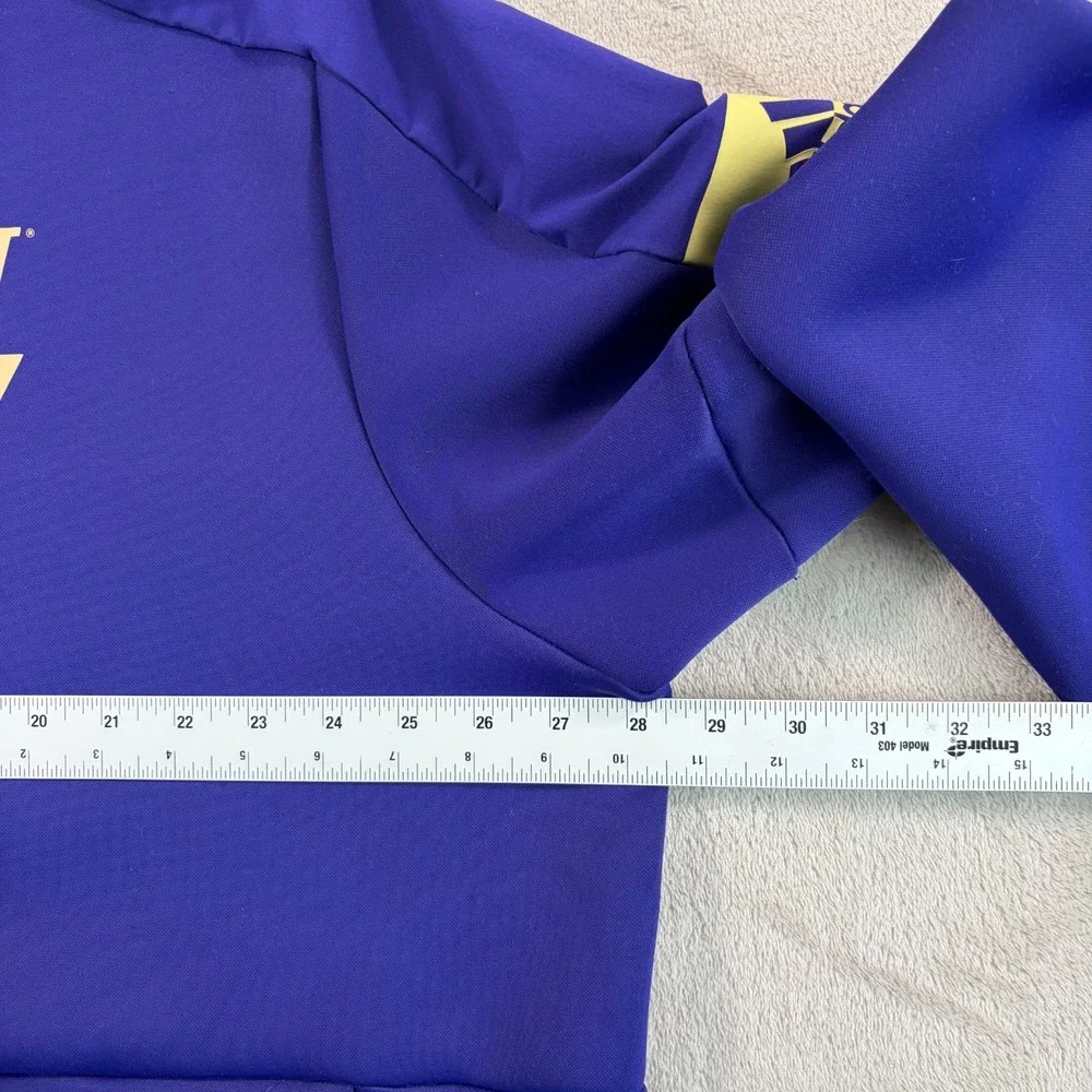 Adidas NCAA WASHINGTON HUSKIES GAME MODE HOODIE Men 2XL Purple Pullover Football